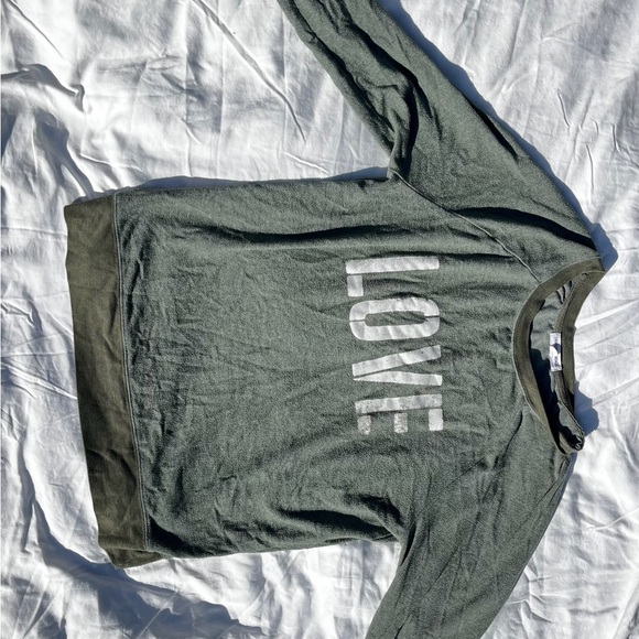 Grayson Threads Green LOVE Long Sleeve Sweatshirt with Lettering - Picture 5 of 5